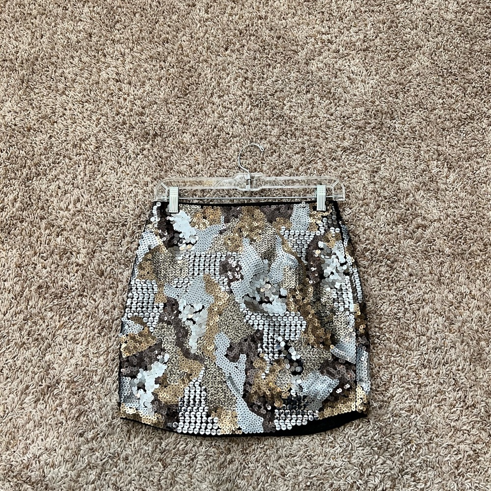 Express - sequin mini skirt - size XS